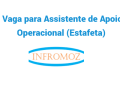 Vaga para Assistente de Apoio Operacional (Estafeta)