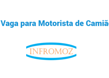 Vaga para Motorista de Camião