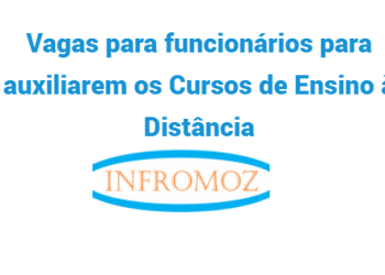 O ISMMA está a recrutar (2) funcionários para auxiliarem os Cursos de Ensino à Distância