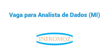 Vaga para Analista de Dados (1 vaga)