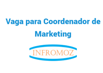 Vaga para Coordenador de Marketing