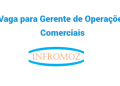 Vaga para Gerente de Operações Comerciais