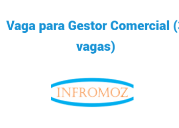 Vaga para Gestor Comercial (3 vagas)