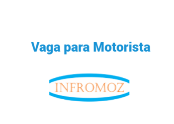 Vaga para Motorista (Tete)