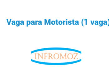 Vaga para Motorista (1 vaga)