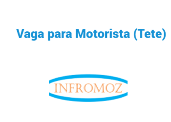 Vaga para Motorista (Tete)