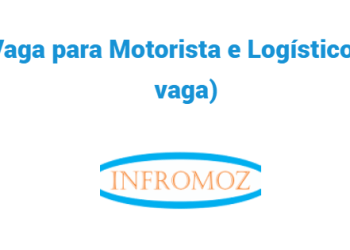 Vaga para Motorista e Logístico (1 vaga)