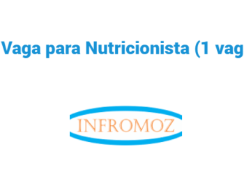 Vaga para Nutricionista (1 vaga)