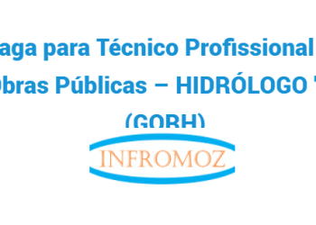 Vaga para Técnico Profissional de Obras Públicas – Hidrólogo “C” (GORH)