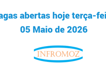 Vagas de emprego abertas hoje terça-feira 05 Maio de 2026