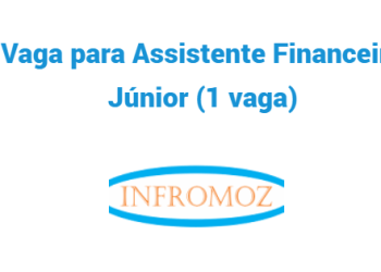 Vaga para Assistente Financeiro Júnior (1 vaga)