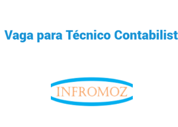 Vaga para Técnico Contabilista (1 vaga)