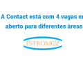 A Contact está com 4 vagas em aberto para diferentes àreas