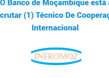 O Banco de Moçambique está a recrutar (1) Técnico De Cooperação Internacional