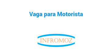 Vaga para Motorista