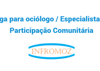 Vaga para sociólogo / Especialista em Participação Comunitária